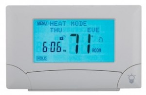 digital thermostat with glow light